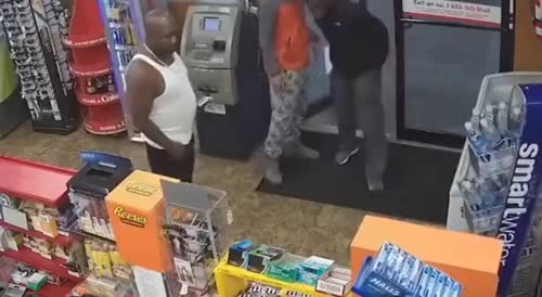 Caring customers clean the cash register(repost)