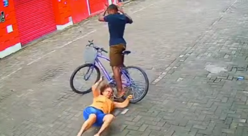 Elderly Woman Violently Mugged
