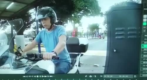 Biker Gets Robbed Of Everything