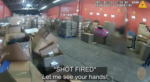 Car Thief Shot by LAPD