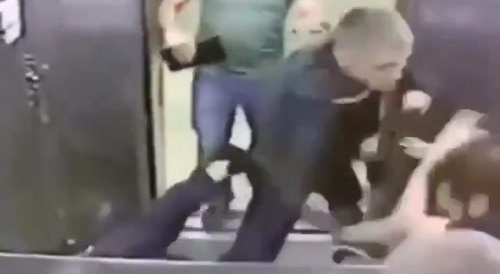 Russian psychopath beats up 3 pakistanis