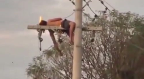 Wire Thief Gets Electrocuted (Double Electrocuted)