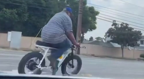 E-Bike Thief Flees - Crashes & Almost Breaks Neck