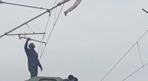 Mentally sick individual rescued before he could fry himself