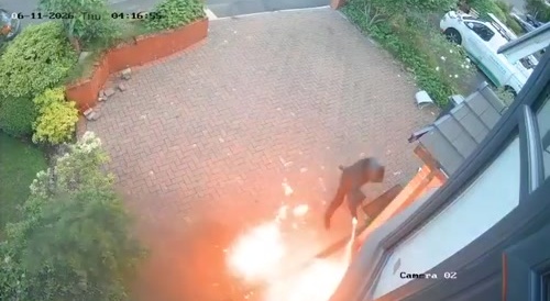 Imam's house fire bombed