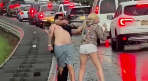 A white man with high grip strength is getting beaten by an Indian