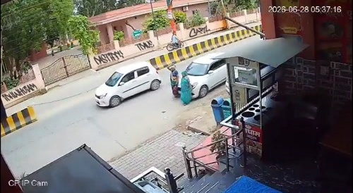two women run over