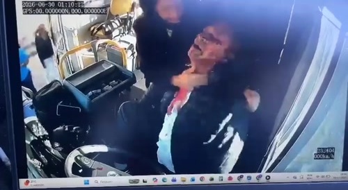 Happy Driver Gets The Knife